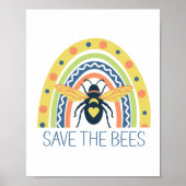 Poster Abeignon rétro Apiary Bière de miel Bière Arc-en-c (Devant)