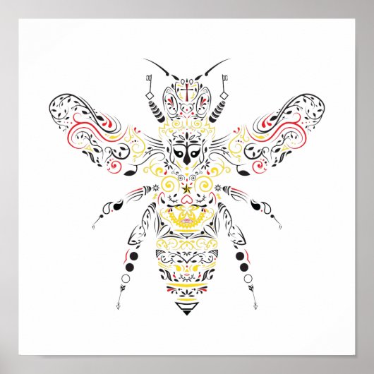 Poster abeille (Devant)