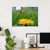 Poster Abeille à miel de Pollenface (Bureau à domicile)