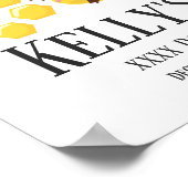 Poster abeille, abeille miel, peigne de miel, Abeille de  (Coin)