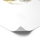 Poster Abeille aquarelle (Coin)