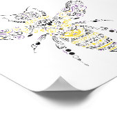 Poster abeille au miel (Coin)