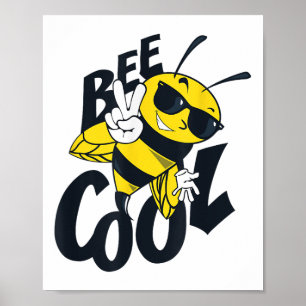 Poster Abeille Cool Design Mords peluches De l'environnem