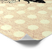 Poster Abeille de la reine vintage (Coin)