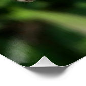 Poster Abeille de miel sur Lilacs violets (Coin)