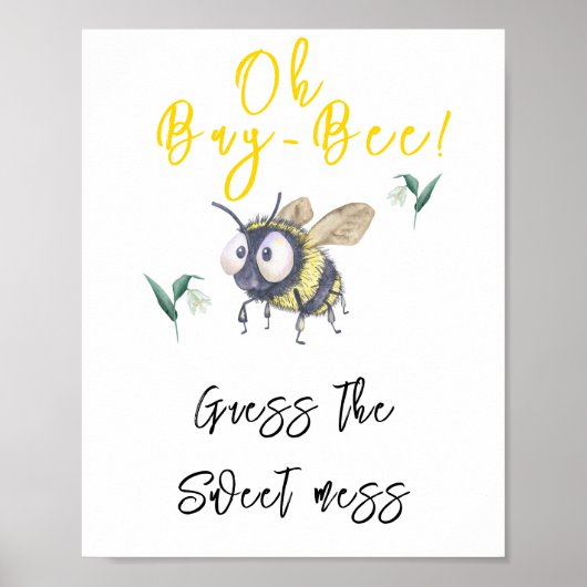 Poster Abeille - Devinez le doux désordre (Devant)