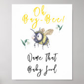 Poster Abeille - Donnez un nom à ce bébé nourriture (Devant)