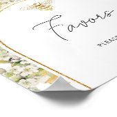 Poster Abeille d'or de prairie florale faveurs (Coin)