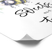 Poster Abeille - Douceurs et friandises (Coin)