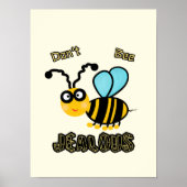 Poster Abeille drôle (Devant)