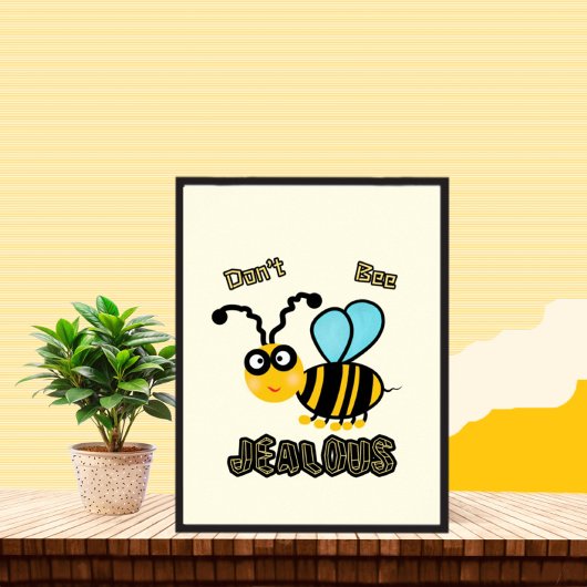 Poster Abeille drôle