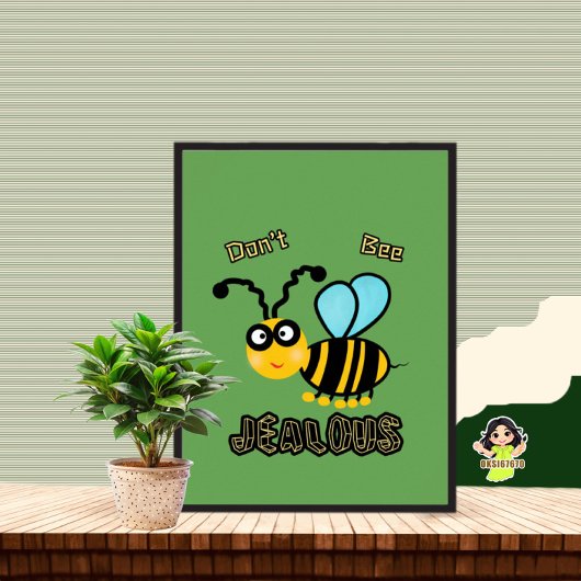 Poster Abeille drôle