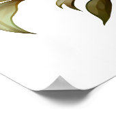 Poster Abeille et fleurs (Coin)