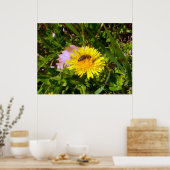 Poster Abeille et pissenlit (Cuisine)