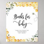 Poster Abeille fleurie Abee Aquarelle Books for baby (Devant)