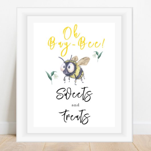 Poster Abeille - Friandises et douceurs