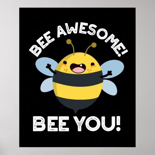 Poster Abeille géniale Abeille Vous Positif Insect Pun Da (Devant)
