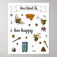 Abeille gentille et heureuse jolies abeilles mot a