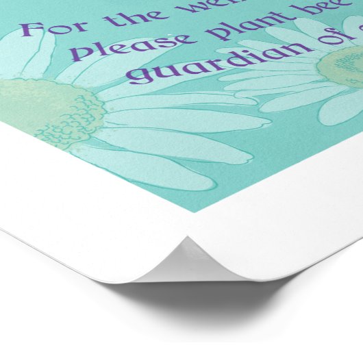 Poster Abeille - Harmonieux Nature (Coin)