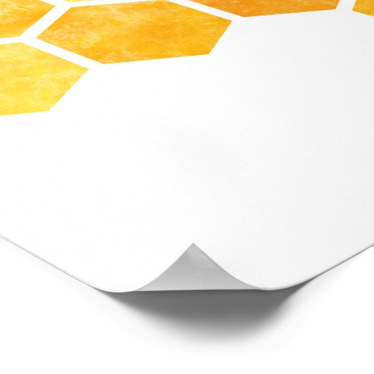 Poster Abeille jaune (Coin)