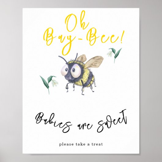 Poster Abeille - Les bébés sont doux (Devant)