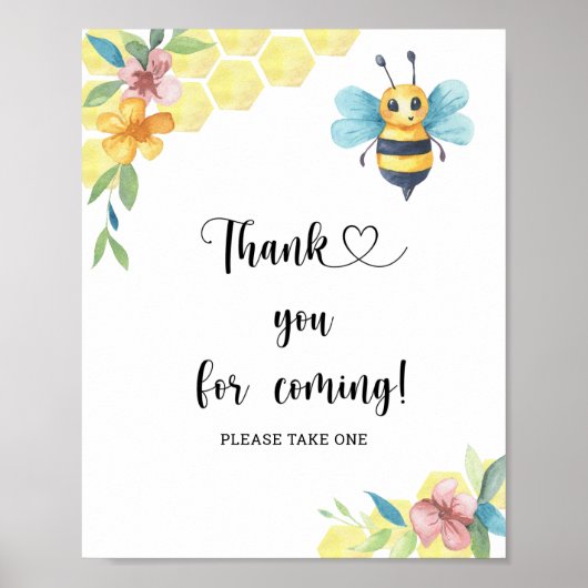 Poster Abeille \ Merci d'être venu  (Devant)