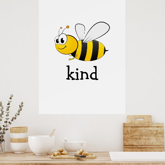 Poster Abeille mignonne (Cuisine)