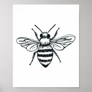 Poster Abeille Mignonne Pour Hommes Femmes Garçon Graphiq