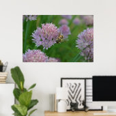 Poster Abeille sur une fleur (Bureau à domicile)