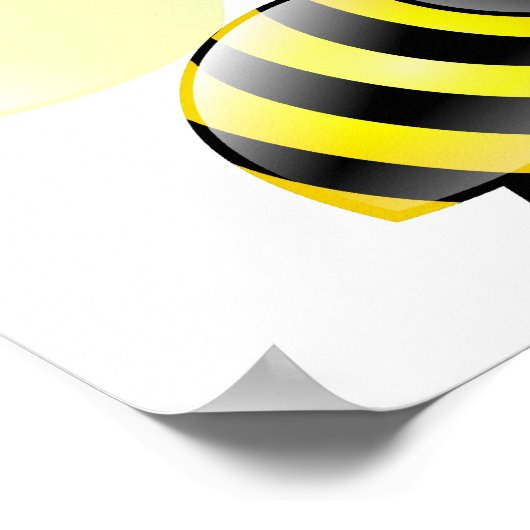 Poster Abeilles colorées (Coin)