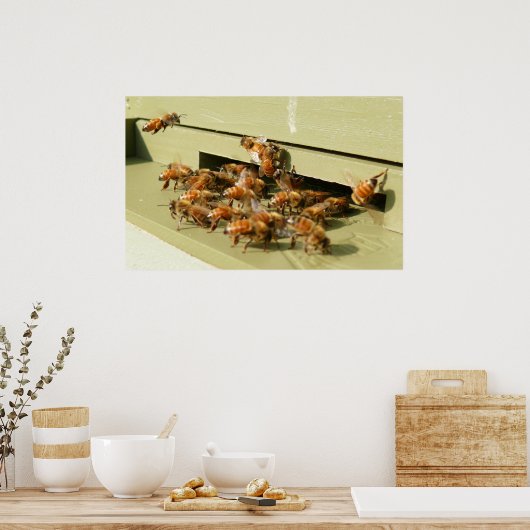 Poster Abeilles de miel (Cuisine)