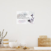 Poster Abeilles en Lavande avec Citation Da Vinci Imprime (Cuisine)