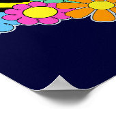 Poster Abeilles et fleurs (Coin)