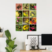 Poster Abeilles et guêpes (Bureau à domicile)