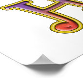 Poster abeilles être heureux trois jolies bourdons abeill (Coin)