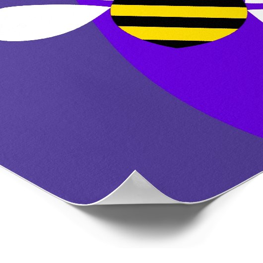 Poster Abeilles funky (Coin)