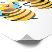 Poster abeilles joyeux joyeux joyeux sourire bumble dessi (Coin)