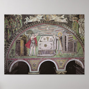 Poster Abel et Melchisedech offrant à l'autel