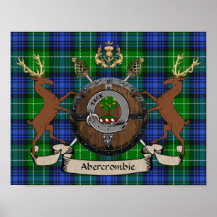 Poster Abercrombie Badge & Scottish Targe Personnalisé