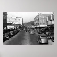 Aberdeen, WA - Vue sur Wishkan Street Downtown