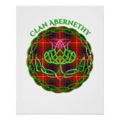 Poster Abernethy Scottish Tartan Celtic Thistle (Devant)