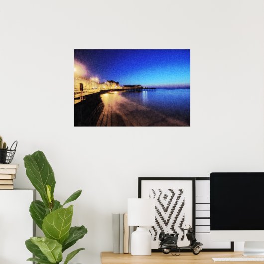 Poster Aberystwyth à l'affiche de nuit (Bureau à domicile)