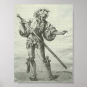 Poster Abgerissener Krieger (Devant)