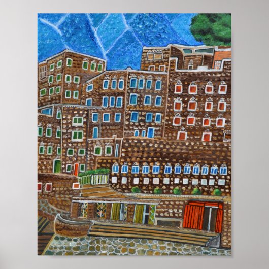 Poster Abha, Arabie saoudite (Devant)