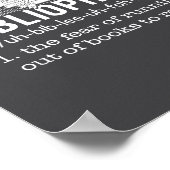 Poster Abibliophobia - Funny Reading Bookworm Reader Gift (Coin)