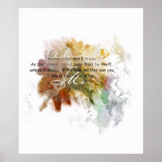 Poster Abide en moi (Devant)