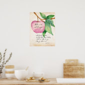 Poster Abide En Moi Pomme Fruiteuse (Cuisine)