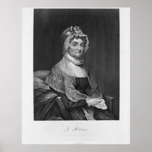 Poster ABIGAIL ADAMS d'une peinture originale de G. Stuar