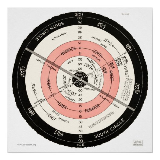Poster Abizaid "Surface plate, Terre stationnaire" High R (Devant)