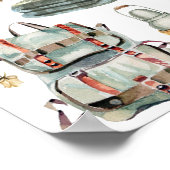 Poster Abondance d'Automne | Illustrations aquarelles rus (Coin)